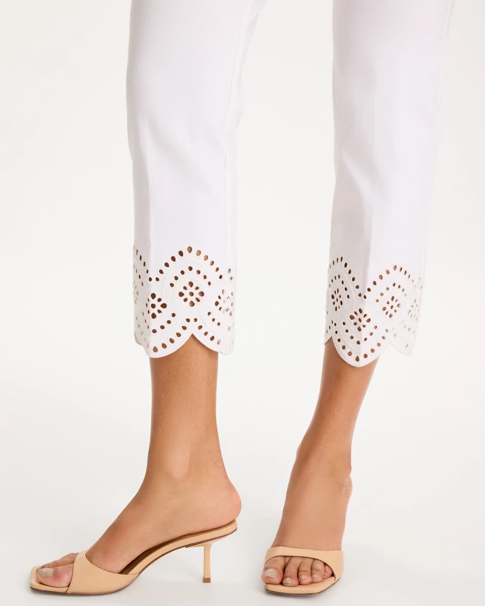 Chico's Petite Brigitte™ Slim Scalloped Ankle Pants