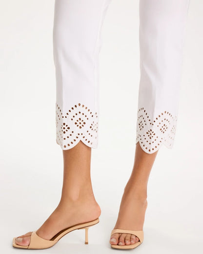 Chico's Petite Brigitte™ Slim Scalloped Ankle Pants