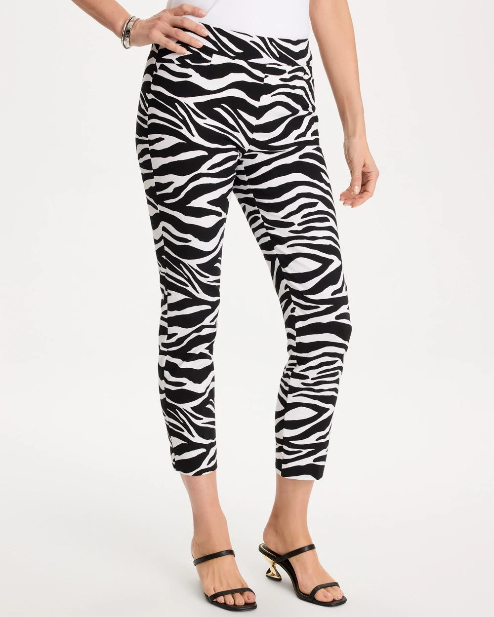 Chico's Zebra Brigitte™ Slim Pull-On Crop Pant