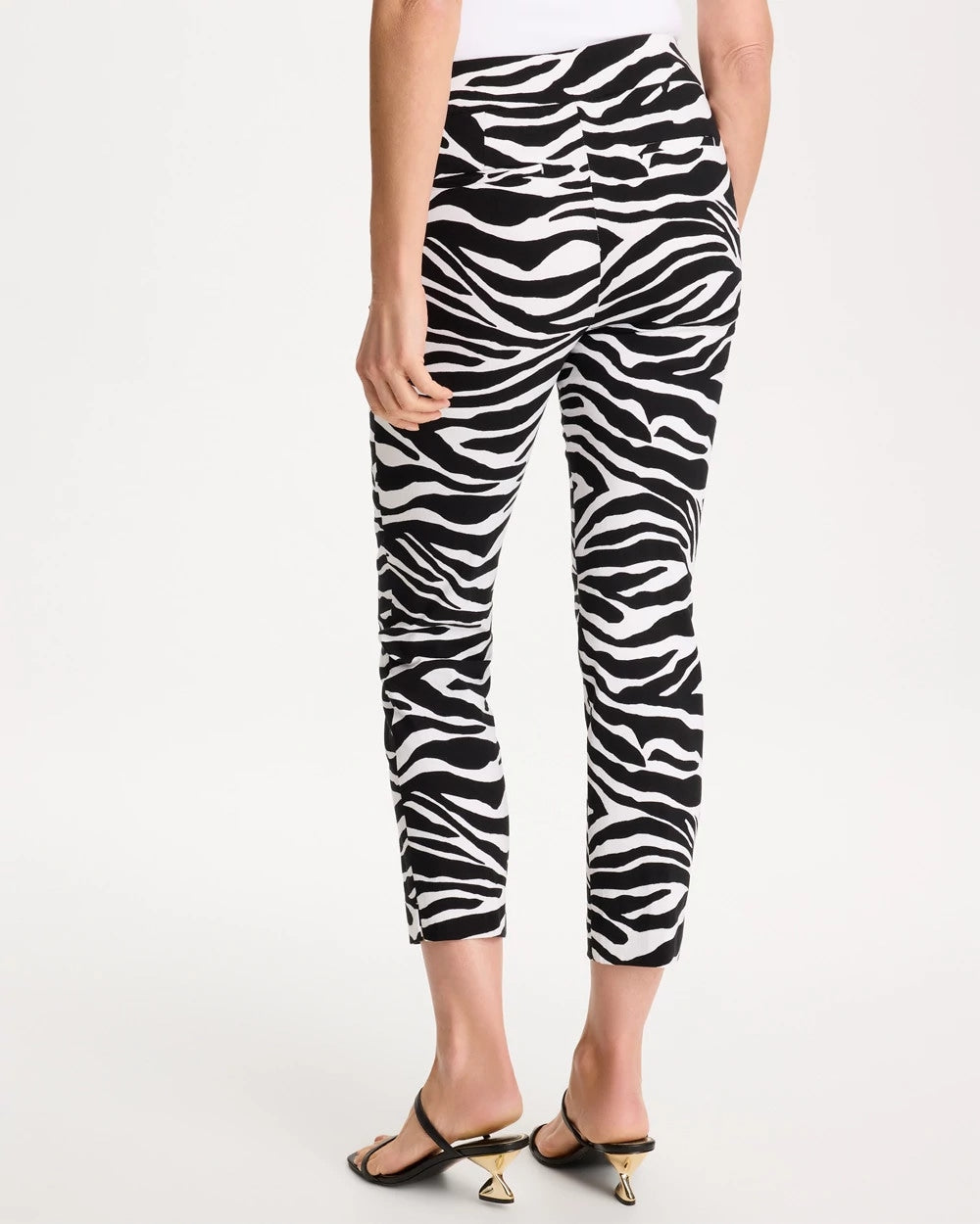 Chico's Zebra Brigitte™ Slim Pull-On Crop Pant