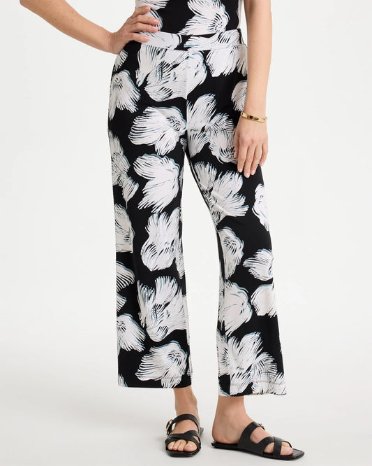 Chico's Travelers™ Knit Abstract Floral Cropped Pants