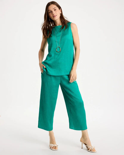 Chico's Petite Travelers™ Crinkle Textured Crop Pants