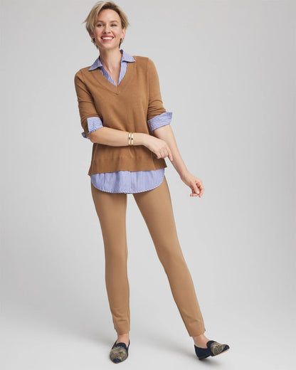 Chico's Juliet Slim Trim Detail Pants