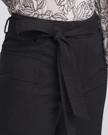 Chico's Belted Twill Utility Cropped Pants