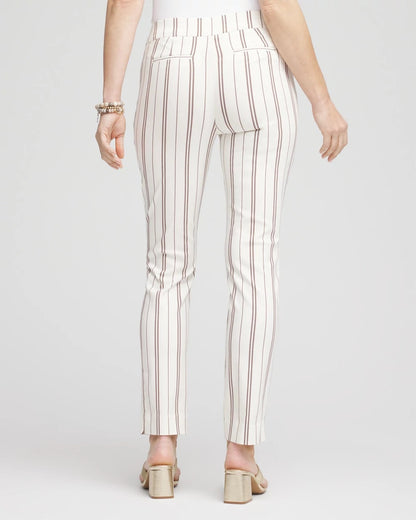 Chico's Petite Brigitte™ Striped Ankle Pants