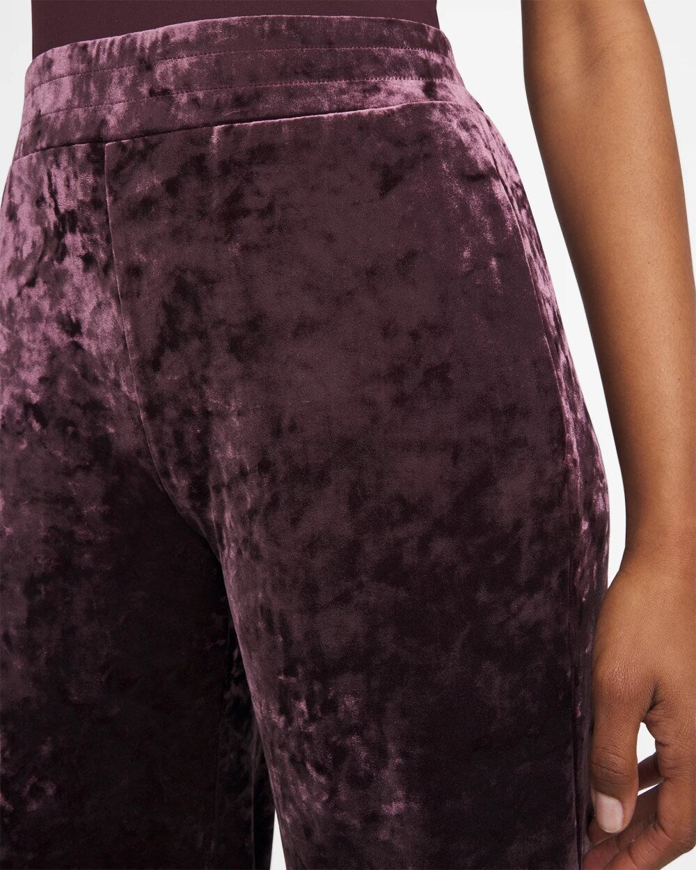 Chico's Crushed Velvet Wide-Leg Pants
