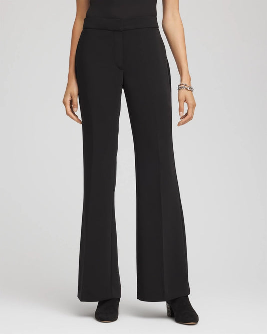 Chico's Crepe Flared Trouser Pants