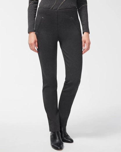 Chico's Juliet Trim Detail Ponte Pants