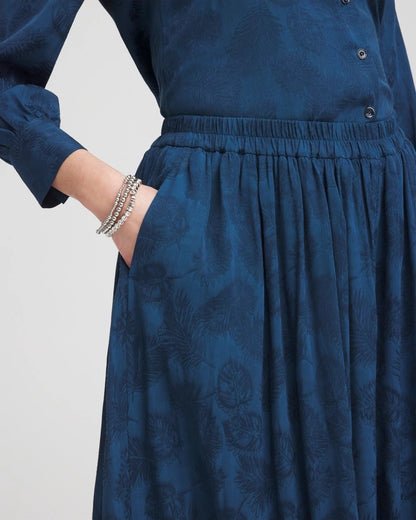Chico's Jacquard Culotte Wide-Leg Pants