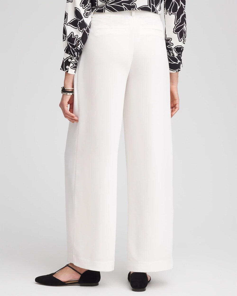 Chico's Crepe Pleated Relaxed Pants