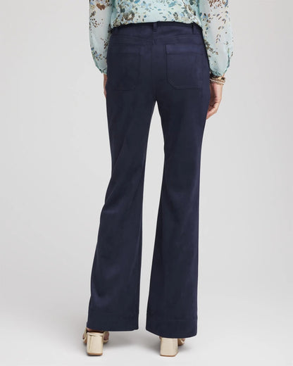 Chico's Faux Suede Bootcut Ankle Pants