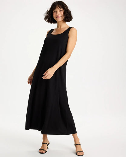 Chico's Ponte Seamed Maxi Dress
