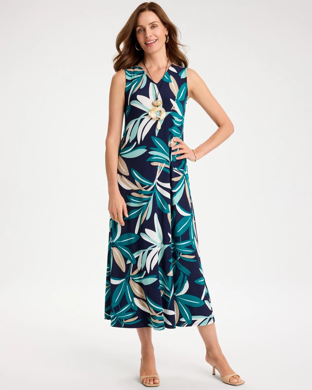 Chico's Travelers™ Palm Maxi Dress