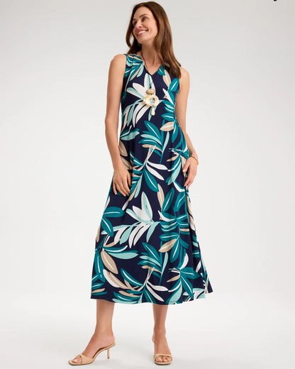 Chico's Travelers™ Palm Maxi Dress