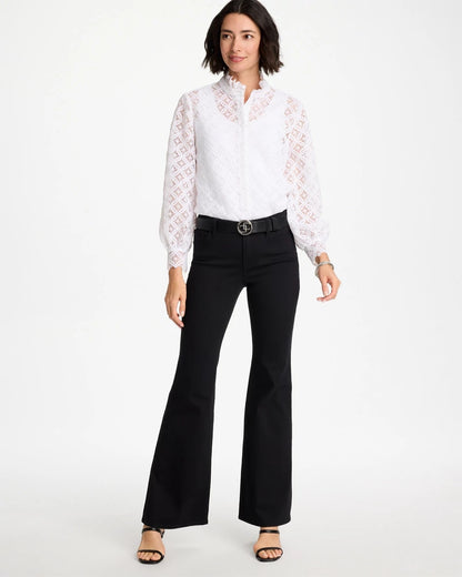 Chico's Petite Girlfriend Flared Leg Jeans