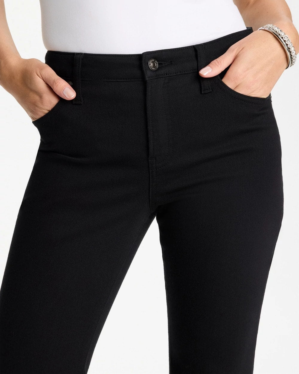 Chico's Petite Girlfriend Flared Leg Jeans