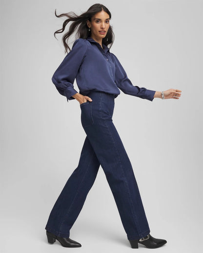 Chico's Pull-On Wide-Leg Trouser Jeans
