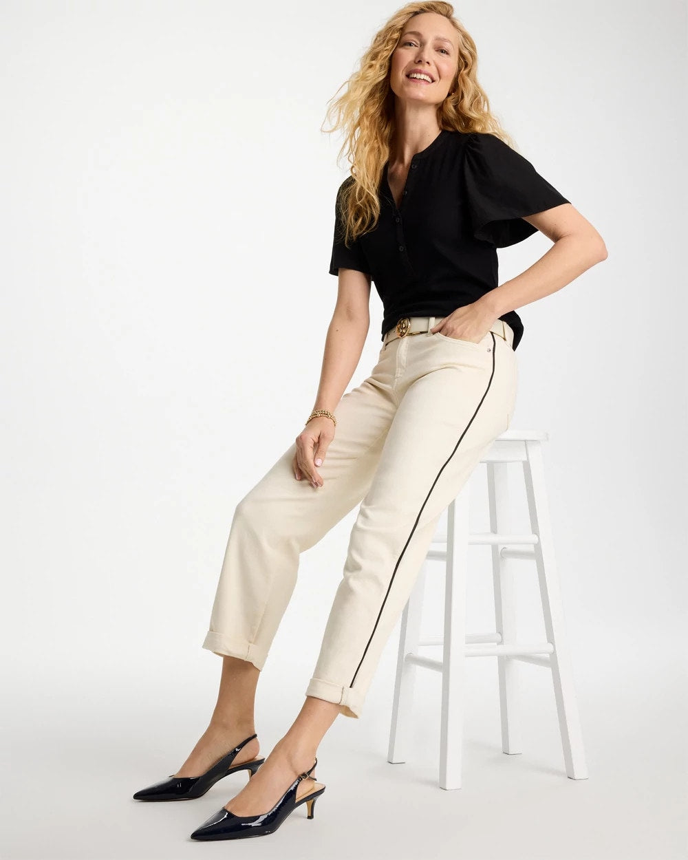Chico's Relaxed Boyfriend Jean