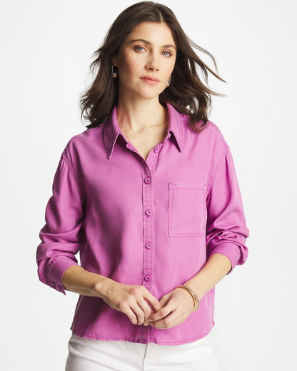 Chico's Classic Collared Denim Shirt