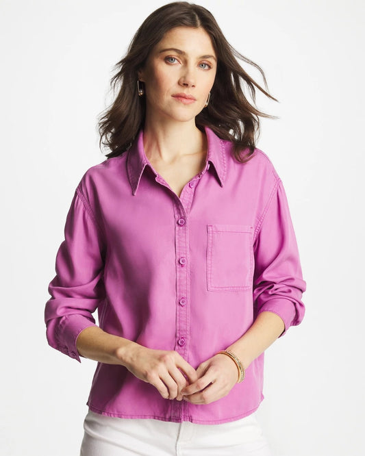 Chico's Classic Collared Denim Shirt