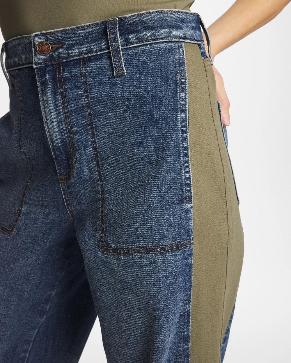 Chico's Utility Barrel Jeans