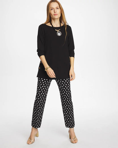 Chico's Matte Jersey Button Tunic