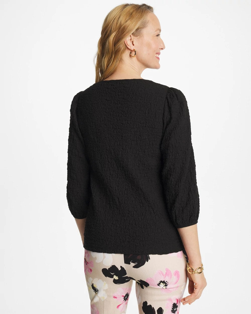 Chico's Textured Feminine Tee