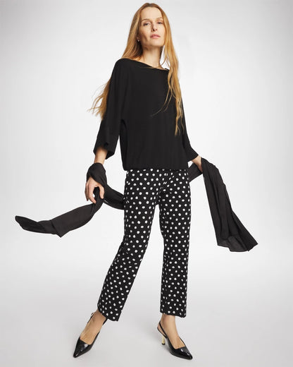 Chico's Matte Jersey Bubble Hem Top