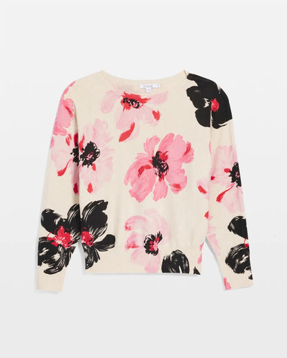 Chico's Printed Bateau Dolman Pullover