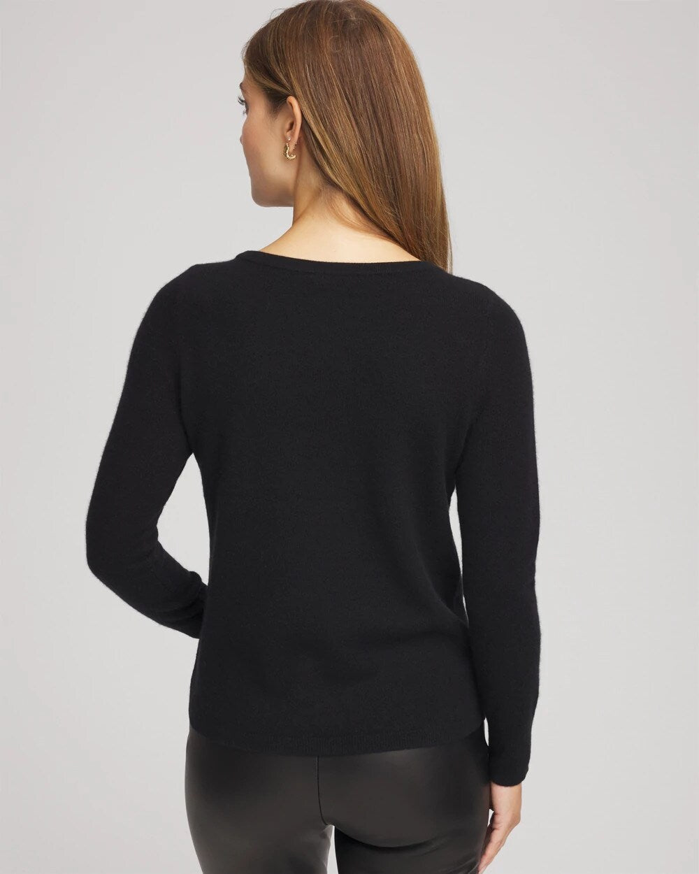 Chico's Embellished Cashmere Pullover Sweater