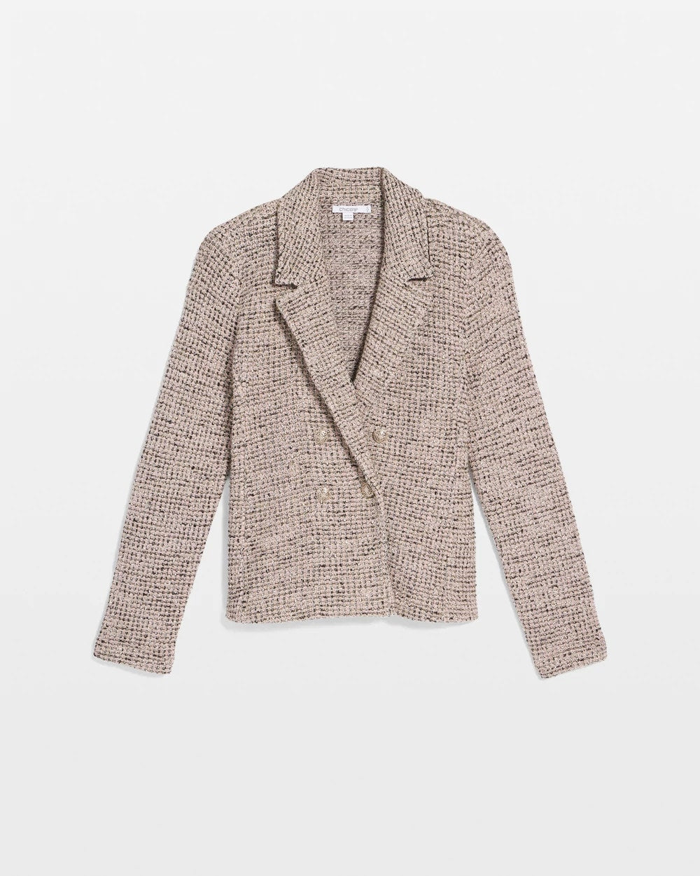 Chico's Double Breasted Tweed Blazer