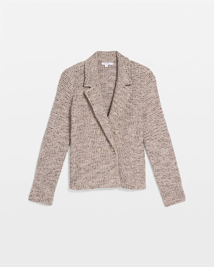Chico's Double Breasted Tweed Blazer