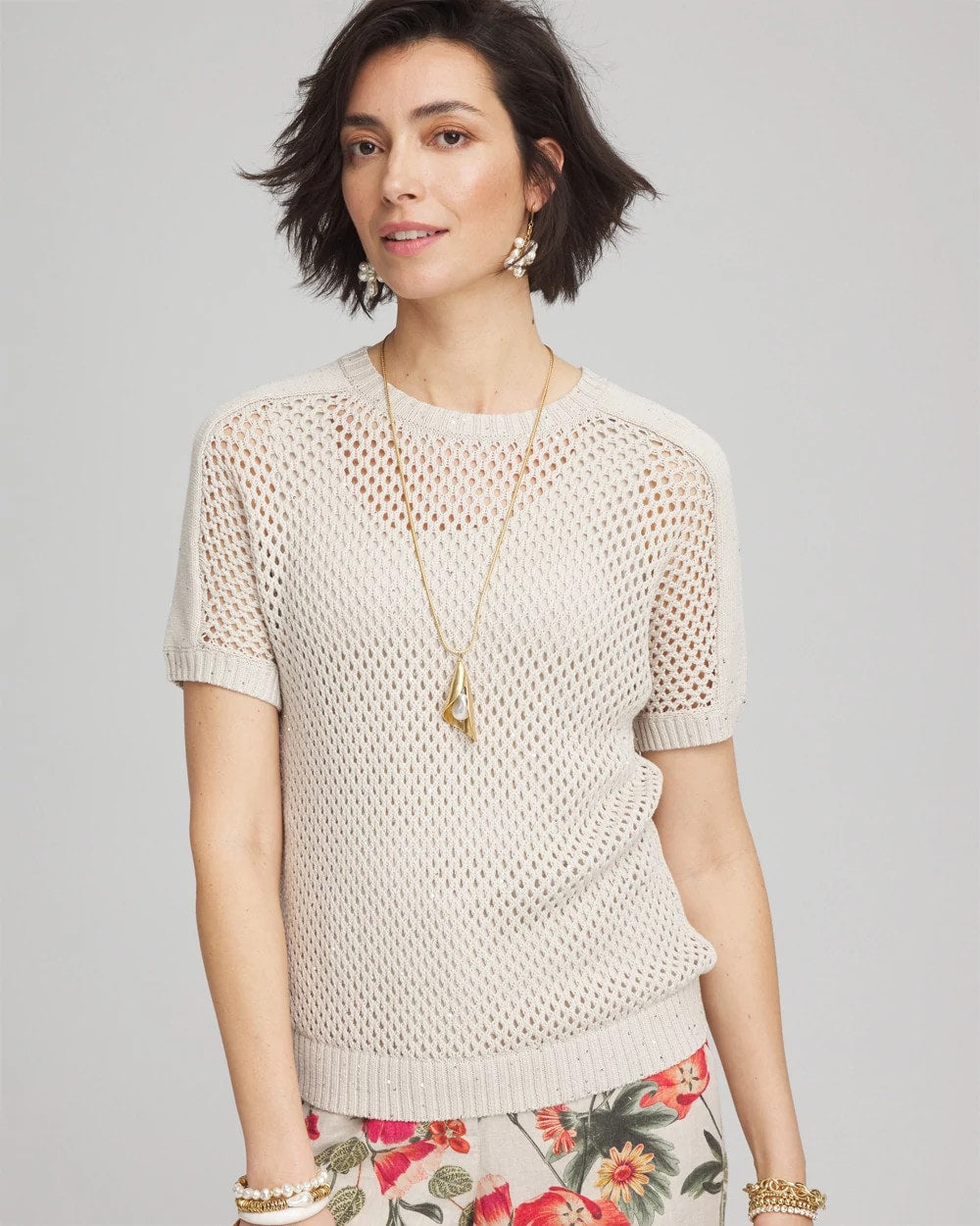 Chico's Dolman Sleeved Sweater Tee