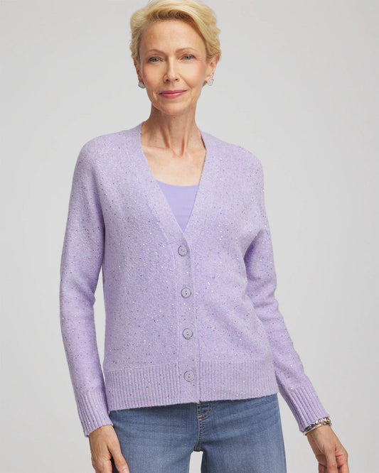 Chico's Shine Boyfriend Cardigan