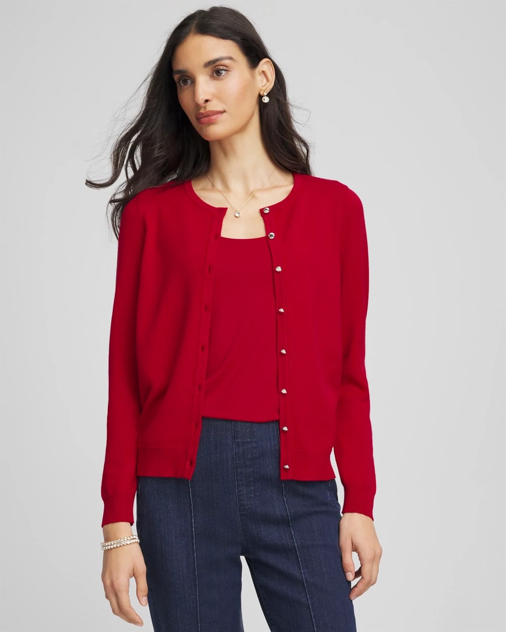 Chico's Crewneck Cardigan