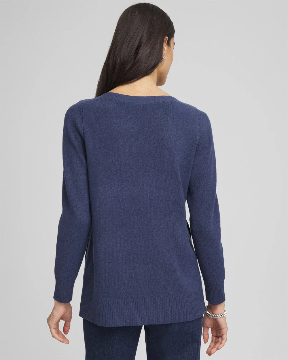Chico's Button Tunic Sweater