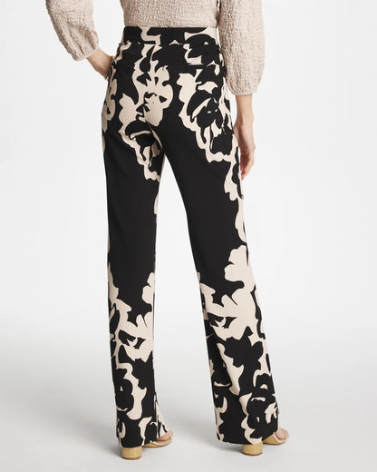 Chico's Shadow Blossom Matte Jersey Pants