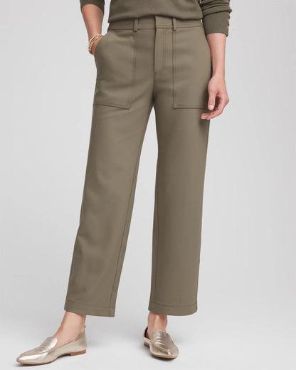 Chico's Petite Bi-Stretch Straight Ankle Pants