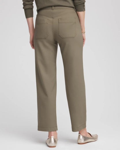 Chico's Petite Bi-Stretch Straight Ankle Pants