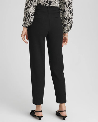 Chico's Matelassé Slim Tapered Ankle Pants