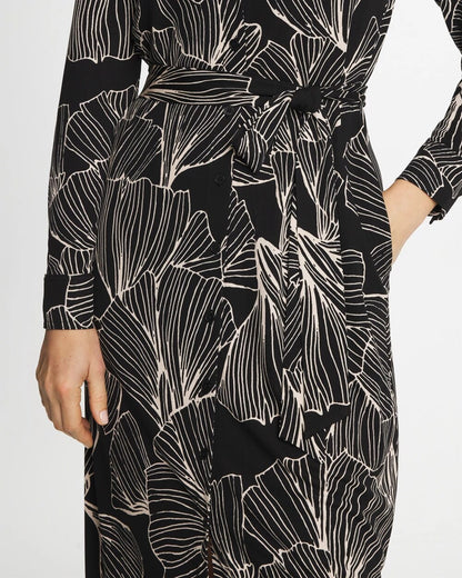 Chico's Printed Knit Shirtdress