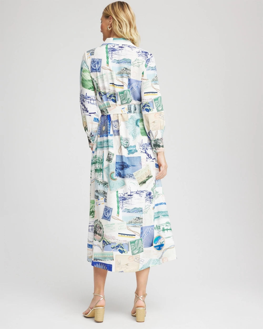 Chico's Port Call Maxi Shirtdress
