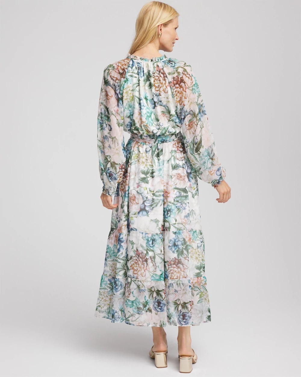 Chico's Georgette Tie-Front Maxi Dress