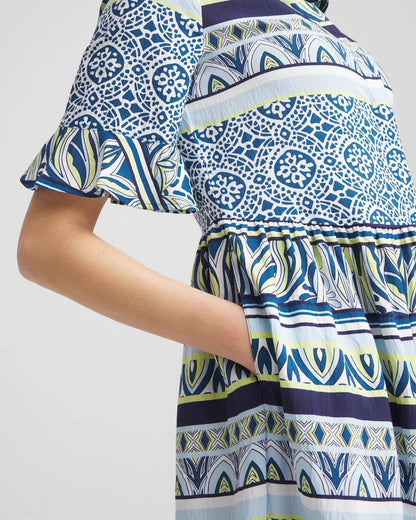 Chico's Flutter-Sleeved Maxi Dress