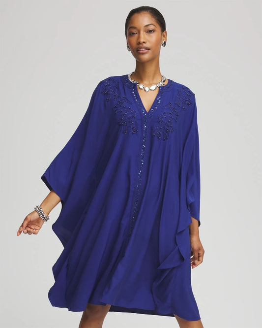 Chico's Embellished Kaftan Dress