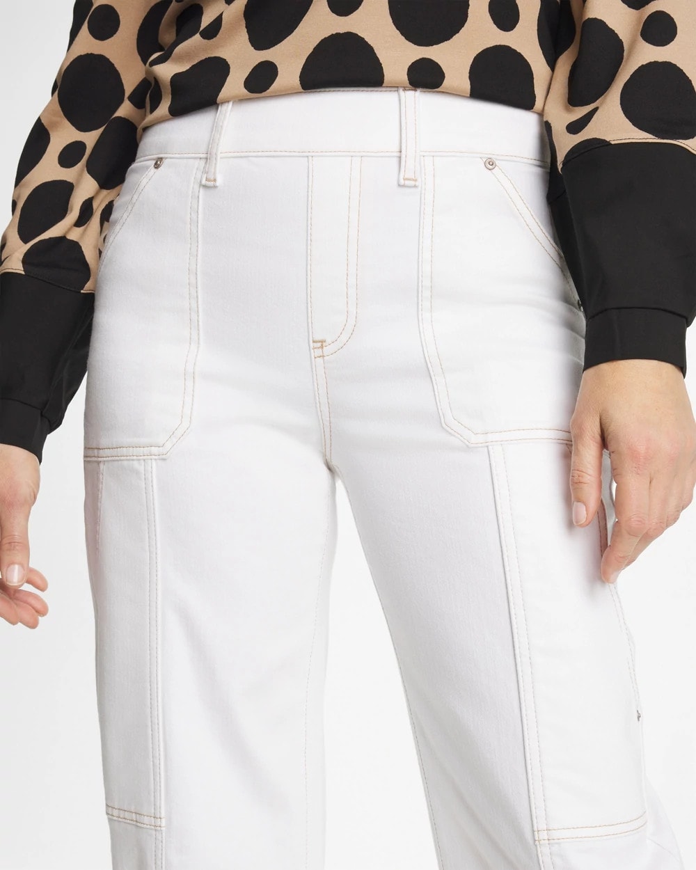 Chico's Utility Wide Pull-On Crop Jeans