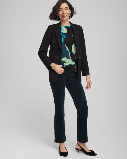 Chico's Velveteen Pull-On Flared Jeans