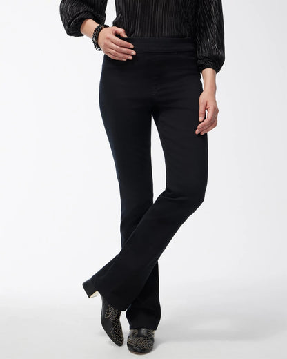 Chico's Black Pull-on Bootcut Jeggings