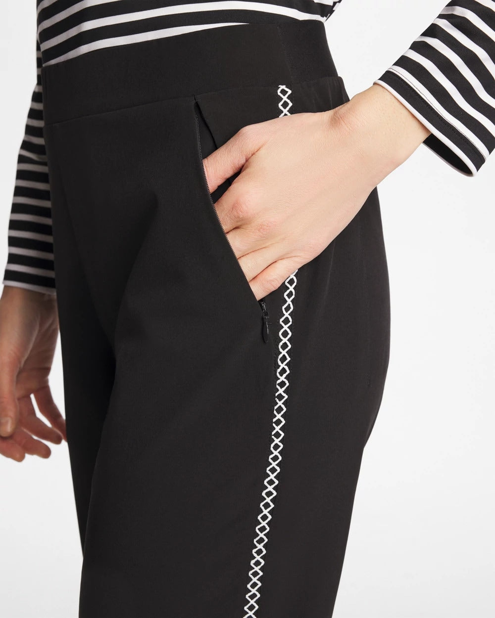 Chico's Zenergy® UPF Lattice-Trim Ankle Pants