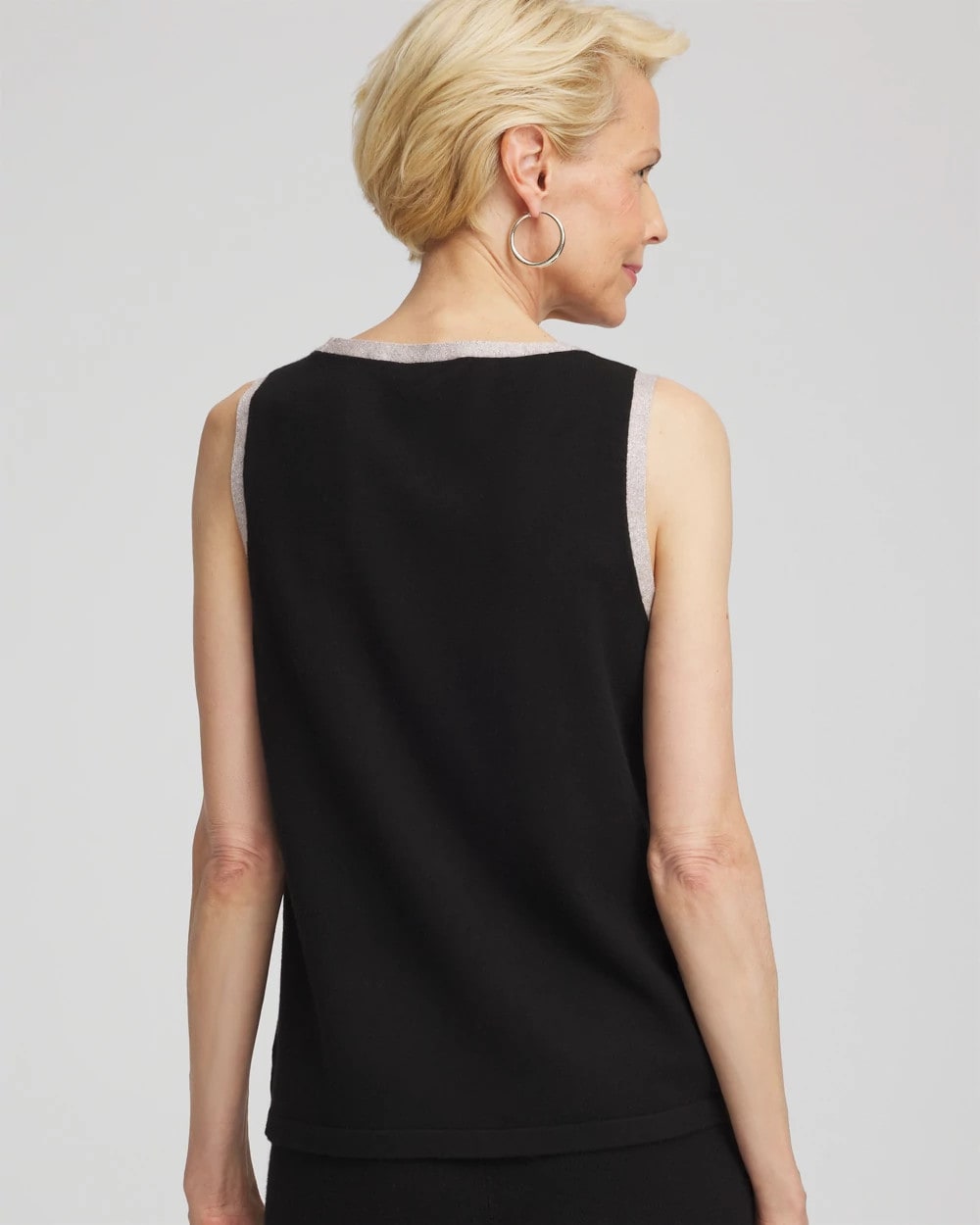 Chico's Zenergy® Luxe Metallic Trim Tank